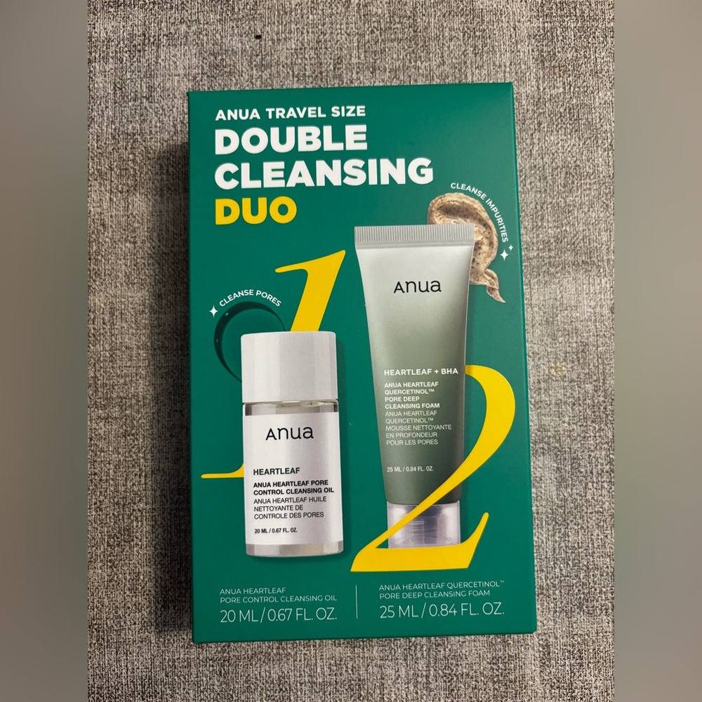 5 items x $25 Anua Double Cleansing Duo travel size NEW